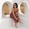 image:imageCUSHIONAIRE Ferry Espadrille Wedge Sandals for Women Thong Platform Flip Flops with Cross Strap and SlipOn DesignIvory