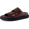 image:imageCUSHIONAIRE Fuse Chunky Womens Sandals with Double Buckle Straps and Durable Lug Sole Casual Platform Sandals Women FootwearBrown
