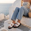 image:imageCUSHIONAIRE Fuse Chunky Womens Sandals with Double Buckle Straps and Durable Lug Sole Casual Platform Sandals Women FootwearWhite
