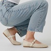 image:imageCUSHIONAIRE Gracie Mesh Mary Jane Flats for Women Breathable Ballet Flats with Adjustable Buckle Strap and Memory Foam CushioningCream