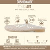 image:imageCUSHIONAIRE Java Casual Womens Jelly Flats with Adjustable Strap Closed Toe Mary Janes Mule Design Waterproof Jelly Sandals for WomenChampagne