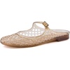 image:imageCUSHIONAIRE Java Casual Womens Jelly Flats with Adjustable Strap Closed Toe Mary Janes Mule Design Waterproof Jelly Sandals for WomenMocha