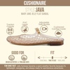 image:imageCUSHIONAIRE Java Casual Womens Jelly Flats with Adjustable Strap Closed Toe Mary Janes Mule Design Waterproof Jelly Sandals for WomenMocha