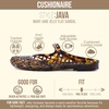 image:imageCUSHIONAIRE Java Casual Womens Jelly Flats with Adjustable Strap Closed Toe Mary Janes Mule Design Waterproof Jelly Sandals for WomenTortoise