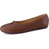image:imageCUSHIONAIRE Maki Tabi Flats for Women Split Toe Ballet Flats with Flexible Sole and Cushioned FootbedBrown