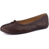 image:imageCUSHIONAIRE Maki Tabi Flats for Women Split Toe Ballet Flats with Flexible Sole and Cushioned FootbedCoffee