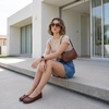 image:imageCUSHIONAIRE Maki Tabi Flats for Women Split Toe Ballet Flats with Flexible Sole and Cushioned FootbedCoffee