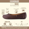 image:imageCUSHIONAIRE Maki Tabi Flats for Women Split Toe Ballet Flats with Flexible Sole and Cushioned FootbedCoffee