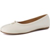 image:imageCUSHIONAIRE Maki Tabi Flats for Women Split Toe Ballet Flats with Flexible Sole and Cushioned FootbedCream