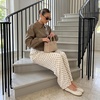 image:imageCUSHIONAIRE Maki Tabi Flats for Women Split Toe Ballet Flats with Flexible Sole and Cushioned FootbedCream