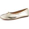 image:imageCUSHIONAIRE Maki Tabi Flats for Women Split Toe Ballet Flats with Flexible Sole and Cushioned FootbedGold