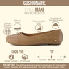 image:imageCUSHIONAIRE Maki Tabi Flats for Women Split Toe Ballet Flats with Flexible Sole and Cushioned FootbedTan