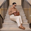 image:imageCUSHIONAIRE Monet Woven Mary Jane Flats for Women Comfortable Ballet Flats with Adjustable GoldTone Buckle Strap and Memory Foam CushioningBrown