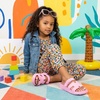 image:imageCUSHIONAIRE Orbit Kids Sandals Lightweight Waterproof EVA Slides with Adjustable Buckle Everyday Casual Comfort Girls SandalsPink