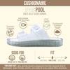 image:imageCUSHIONAIRE PoolK Jelly Sandals for Girls Waterproof SlipOn Slides with Double Adjustable Buckles Comfortable Everyday Wear Kids SandalsSparkle