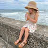 image:imageCUSHIONAIRE PoolK Jelly Sandals for Girls Waterproof SlipOn Slides with Double Adjustable Buckles Comfortable Everyday Wear Kids SandalsWhiskey