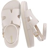 image:imageCUSHIONAIRE Erika Sandals for Women with CutOut Band and Ankle Strap Cushioned Footbed Sandal Wide Width AvailableIvory