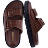 image:imageCUSHIONAIRE Fuse Chunky Womens Sandals with Double Buckle Straps and Durable Lug Sole Casual Platform Sandals Women FootwearBrown
