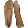 image:imageCUSHIONAIRE Maki Tabi Flats for Women Split Toe Ballet Flats with Flexible Sole and Cushioned FootbedTan