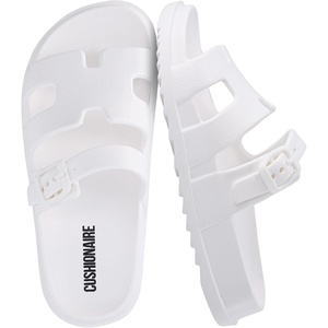 image:imageCUSHIONAIRE Orbit Kids Sandals Lightweight Waterproof EVA Slides with Adjustable Buckle Everyday Casual Comfort Girls SandalsVanilla