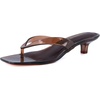 image:imageCUSHIONAIRE Riot Jelly Thong Kitten Heels for WomenChocolate