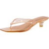image:imageCUSHIONAIRE Riot Jelly Thong Kitten Heels for WomenMocha