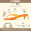 image:imageCUSHIONAIRE Riot Jelly Thong Kitten Heels for WomenOrange