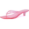 image:imageCUSHIONAIRE Riot Jelly Thong Kitten Heels for WomenPink