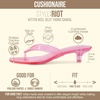 image:imageCUSHIONAIRE Riot Jelly Thong Kitten Heels for WomenPink