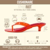 image:imageCUSHIONAIRE Riot Jelly Thong Kitten Heels for WomenRed