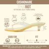 image:imageCUSHIONAIRE Riot Jelly Thong Kitten Heels for WomenYellow