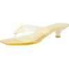 image:imageCUSHIONAIRE Riot Jelly Thong Kitten Heels for WomenYellow