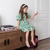 image:imageCUSHIONAIRE Siesta Girls Jelly Sandals Lattice CutOut Ballet Flats for Girls Flexible Slip On Beach ShoesMocha