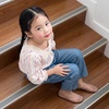 image:imageCUSHIONAIRE Siesta Girls Jelly Sandals Lattice CutOut Ballet Flats for Girls Flexible Slip On Beach ShoesMocha