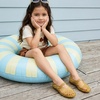 image:imageCUSHIONAIRE Siesta Girls Jelly Sandals Lattice CutOut Ballet Flats for Girls Flexible Slip On Beach ShoesYellow