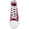 image:imageCUSHIONAIRE Vespa Platform Sneakers for Women Lace Up Canvas High Top Shoes with Side Zipper Chunky Sole and Memory FoamBurgundy Zip