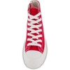 image:imageCUSHIONAIRE Vespa Platform Sneakers for Women Lace Up Canvas High Top Shoes with Side Zipper Chunky Sole and Memory FoamRed Zip