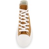 image:imageCUSHIONAIRE Vespa Platform Sneakers for Women Lace Up Canvas High Top Shoes with Side Zipper Chunky Sole and Memory FoamTan Zip
