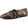 image:imageCUSHIONAIRE Siesta Girls Jelly Sandals Lattice CutOut Ballet Flats for Girls Flexible Slip On Beach ShoesTortoise