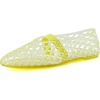image:imageCUSHIONAIRE Siesta Girls Jelly Sandals Lattice CutOut Ballet Flats for Girls Flexible Slip On Beach ShoesYellow