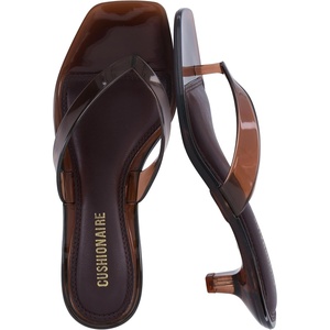 image:imageCUSHIONAIRE Riot Jelly Thong Kitten Heels for WomenChocolate