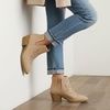 image:imageCUSHIONAIRE Womens Rustler Western bootie Memory Foam Wide Widths AvailableBeige
