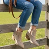 image:imageCUSHIONAIRE Womens Rustler Western bootie Memory Foam Wide Widths AvailableBeige