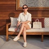image:imageCUSHIONAIRE Buffy Woven Slip On Backless Sneaker Mules for WomenIvory