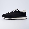 image:imageCUSHIONAIRE Mens Crest lace up Sneaker with Comfort FoamBlack