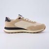 image:imageCUSHIONAIRE Mens Crest lace up Sneaker with Comfort FoamTanBlack
