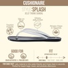 image:imageCUSHIONAIRE Splash Jelly Flip Flops for Women With Flexible Sole Glossy Jelly Finish Summer Sandals for WomenBlack