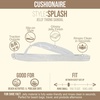 image:imageCUSHIONAIRE Splash Jelly Flip Flops for Women With Flexible Sole Glossy Jelly Finish Summer Sandals for WomenClear