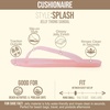 image:imageCUSHIONAIRE Splash Jelly Flip Flops for Women With Flexible Sole Glossy Jelly Finish Summer Sandals for WomenPink