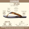 image:imageCUSHIONAIRE Splash Jelly Flip Flops for Women With Flexible Sole Glossy Jelly Finish Summer Sandals for WomenTortoise